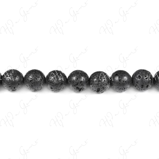 Lava Stone Round Beads