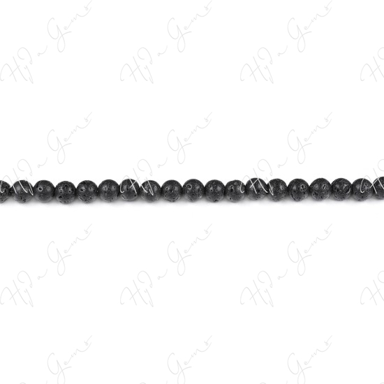 Lava Stone Round Beads