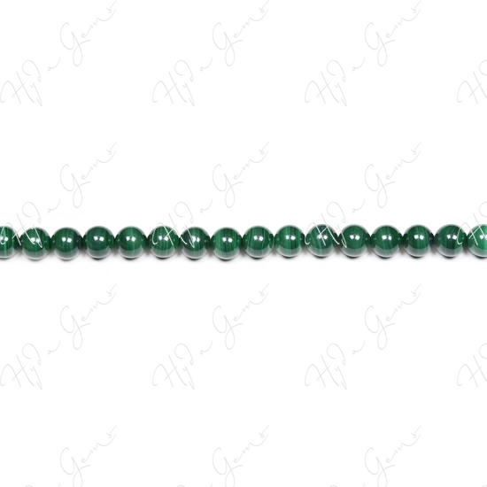 Malachite Round Beads (2A)