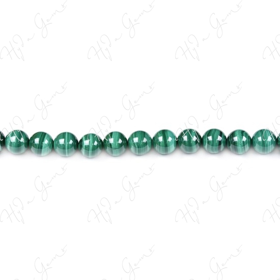 Malachite Round Beads (2A)