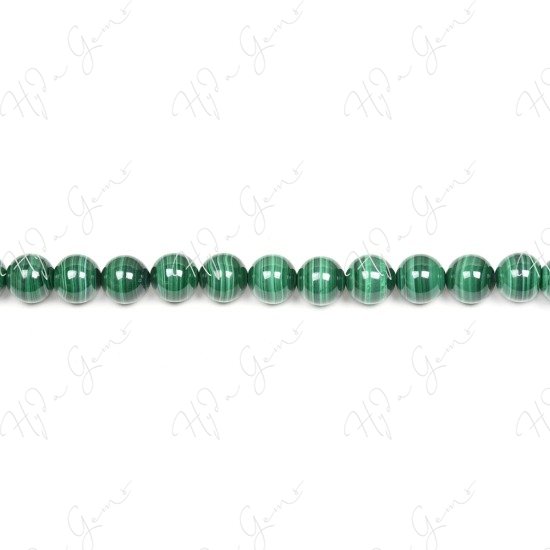 Malachite Round Beads (2A)