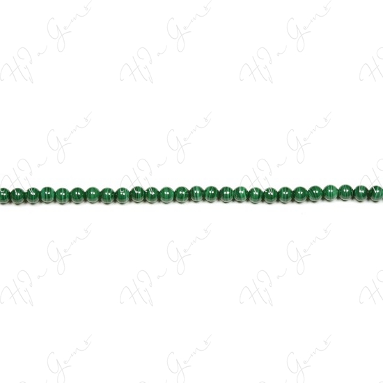 Malachite Round Beads (2A)