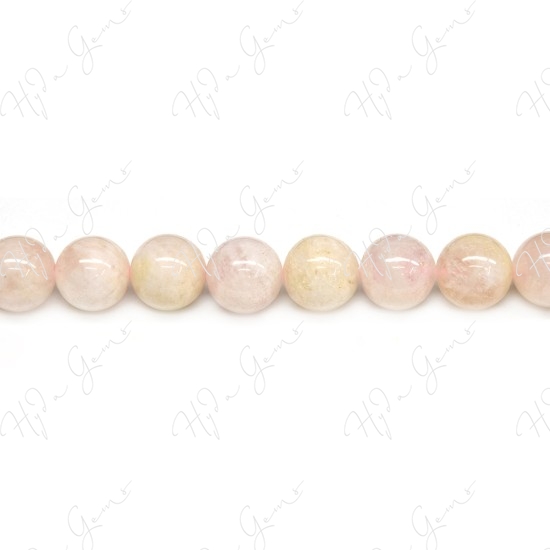 Morganite Round Beads (A)