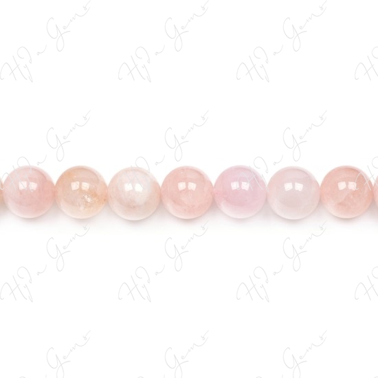 Morganite Multi-Color Round Beads