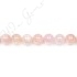 Morganite Multi-Color Round Beads