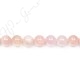 Morganite Multi-Color Round Beads