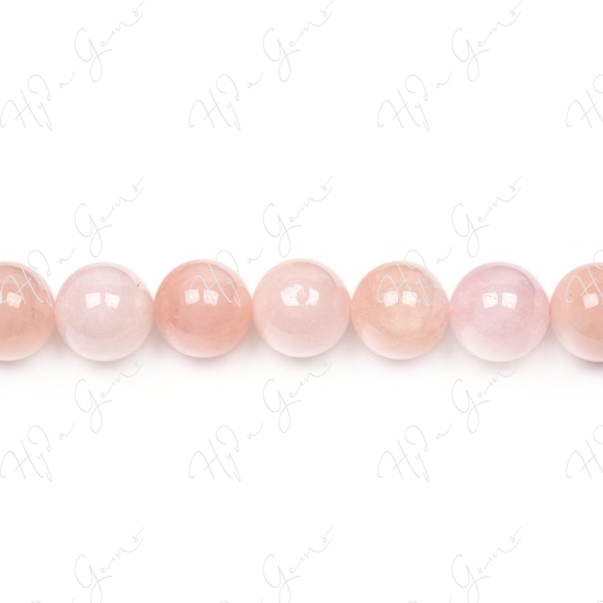 Morganite Multi-Color Round Beads