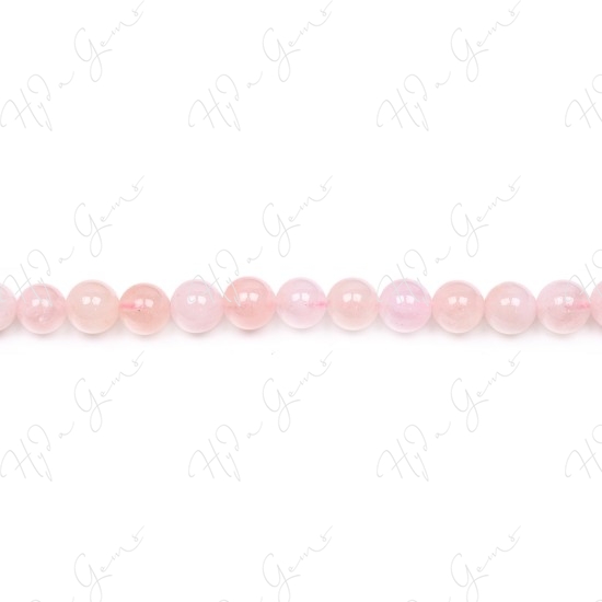 Morganite Multi-Color Round Beads