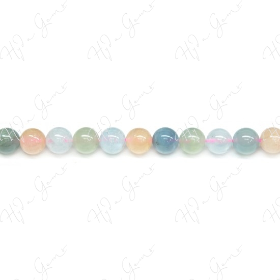 Morganite Mix Color Round Beads(A)