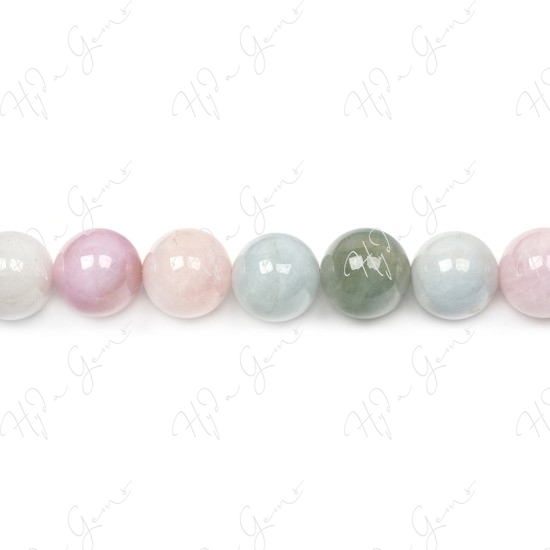 Morganite Mix Color Round Beads