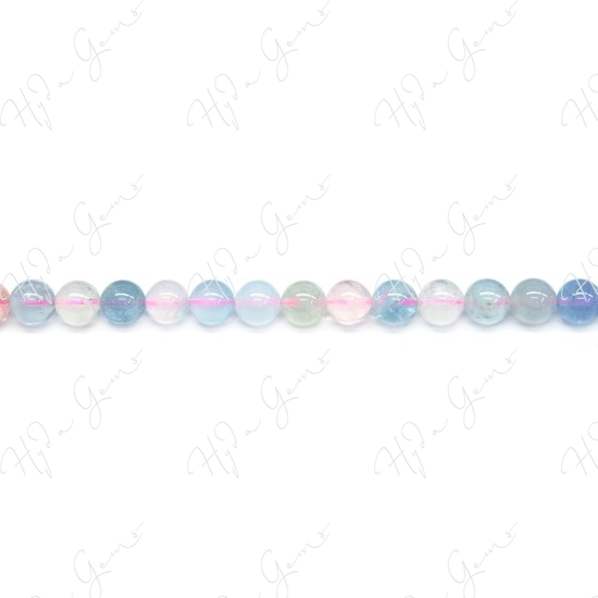 Morganite Mix Color Round Beads(A)