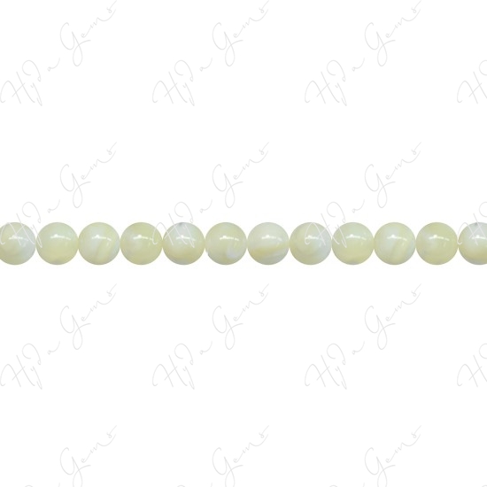 MOP (White) Round Beads