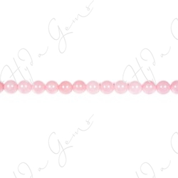 Madagascar Dark Rose Quartz Round Beads