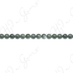 Black Moonstone Round Beads (A)