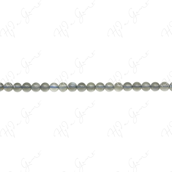 Black Moonstone Round Beads (A-)