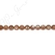 Brown Moonstone Round Beads (2A)