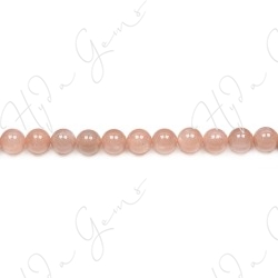 Orange Moonstone Round Beads (A)