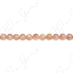 Orange Moonstone Round Beads (AB)