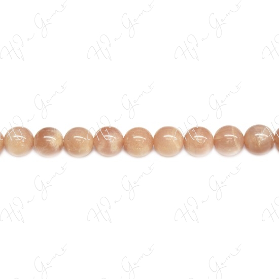 Orange Moonstone Round Beads (AB)