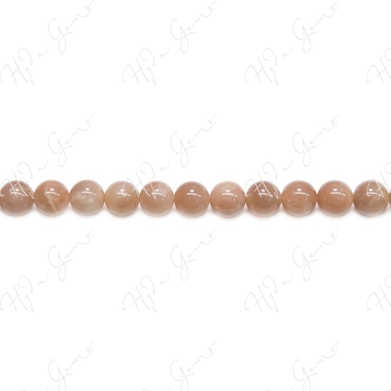 Orange Moonstone Round Beads (AB)