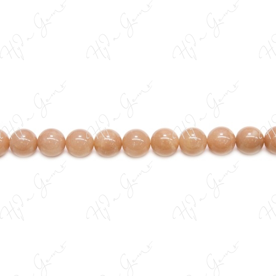 Orange Moonstone Round Beads (AB)