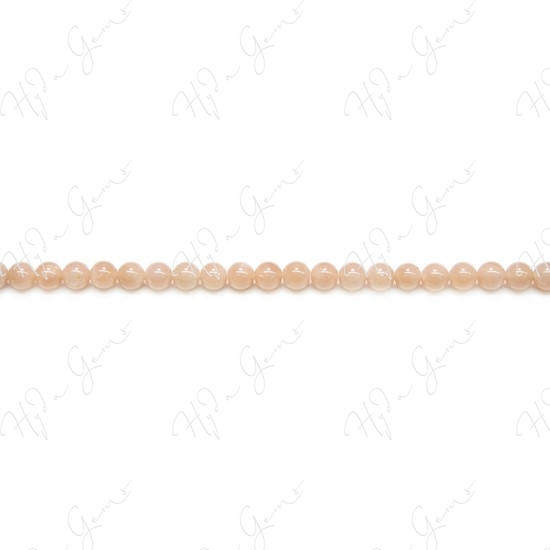 Orange Moonstone Round Beads (AB)