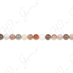 Moonstone Mix Color Round Beads