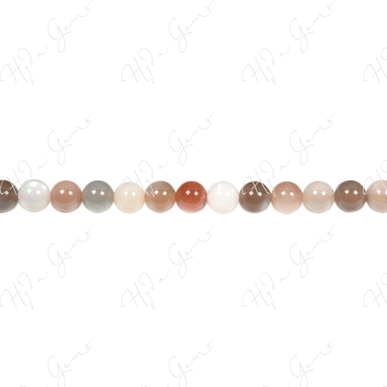 Moonstone Mix Color Round Beads