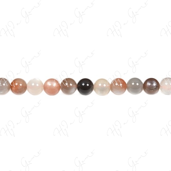 Moonstone Mix Color Round Beads