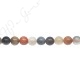 Moonstone Mix Color Round Beads (A-)