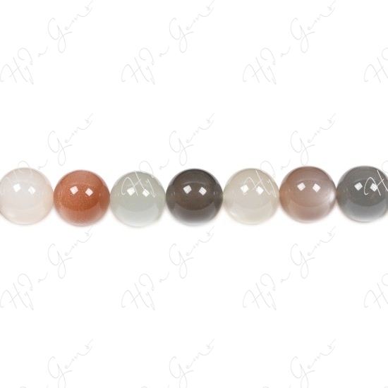 Moonstone Mix Color Round Beads