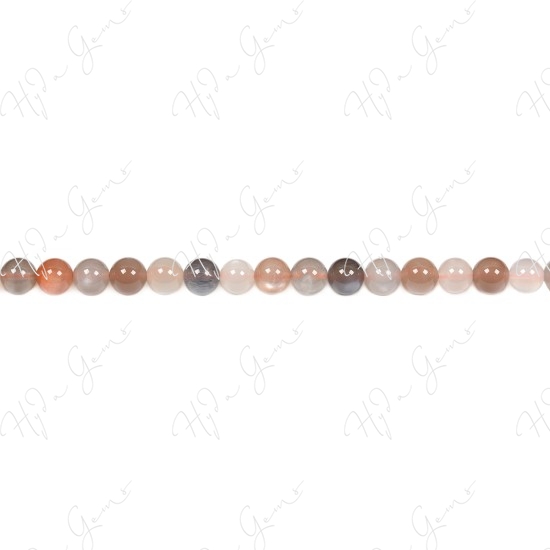 Moonstone Mix Color Round Beads