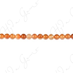 Natural Red Agate Round Beads