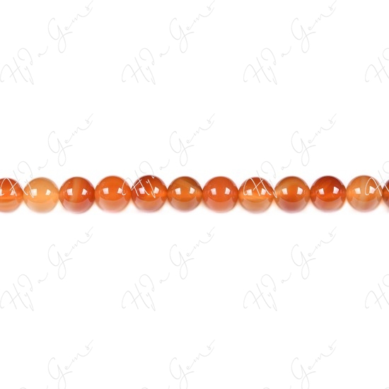 Natural Red Agate Round Beads