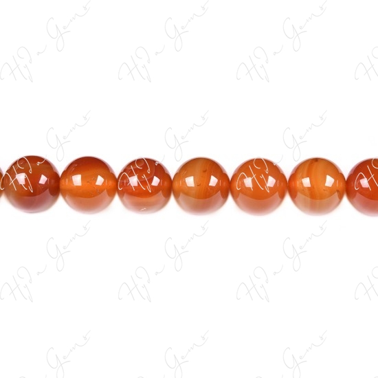 Natural Red Agate Round Beads