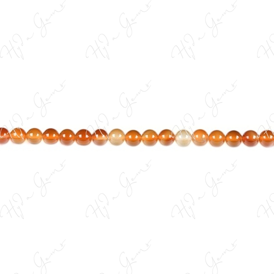 Natural Red Agate Round Beads