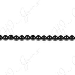 Black Obsidian Round Beads