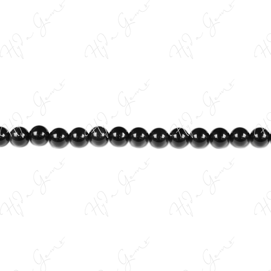 Black Obsidian Round Beads