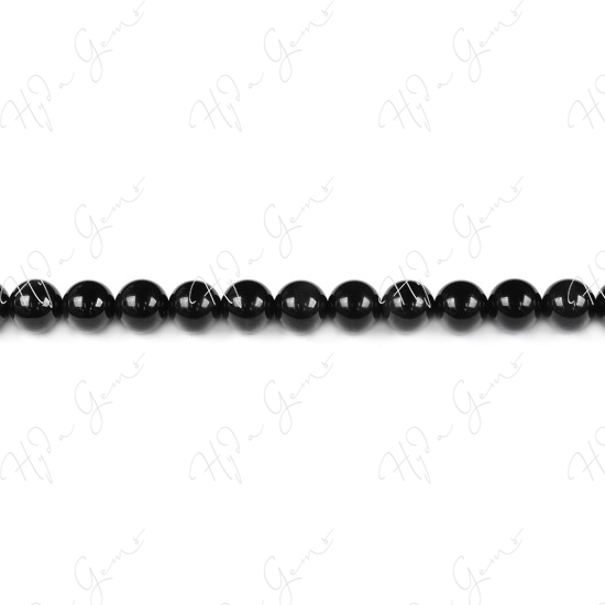 Black Obsidian Round Beads