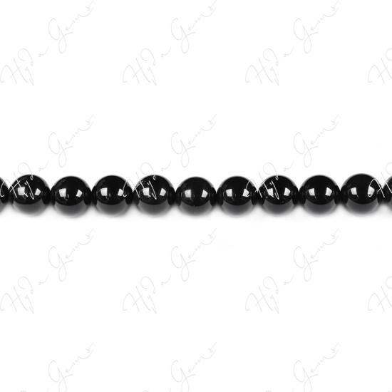 Black Obsidian Round Beads