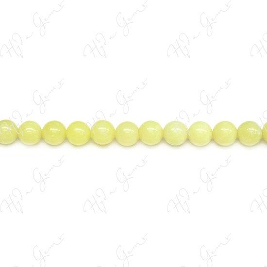 Olive Jade Round Beads