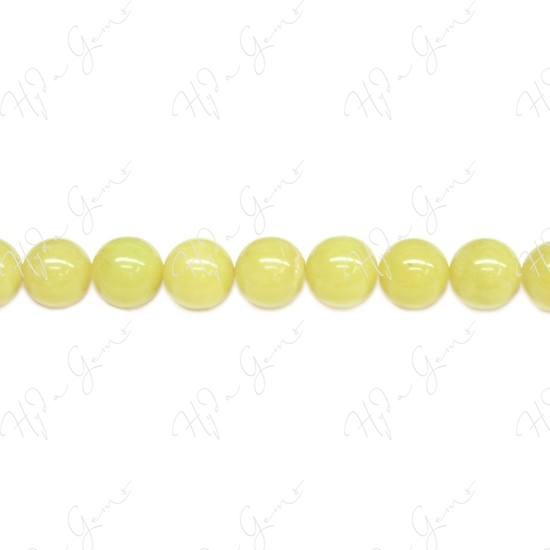 Olive Jade Round Beads