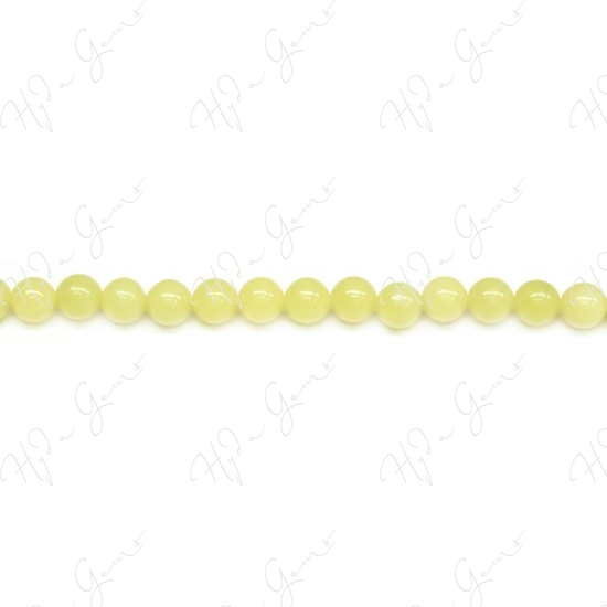 Olive Jade Round Beads