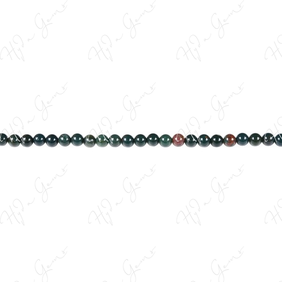 Blood Stone Round Beads