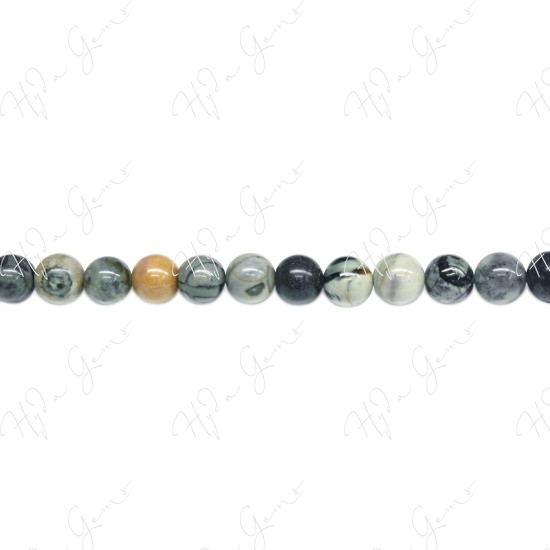 Picasso Jasper Round Beads