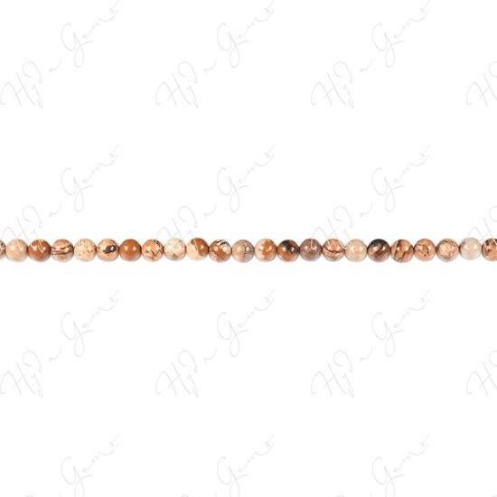 Picture Jasper Round Beads