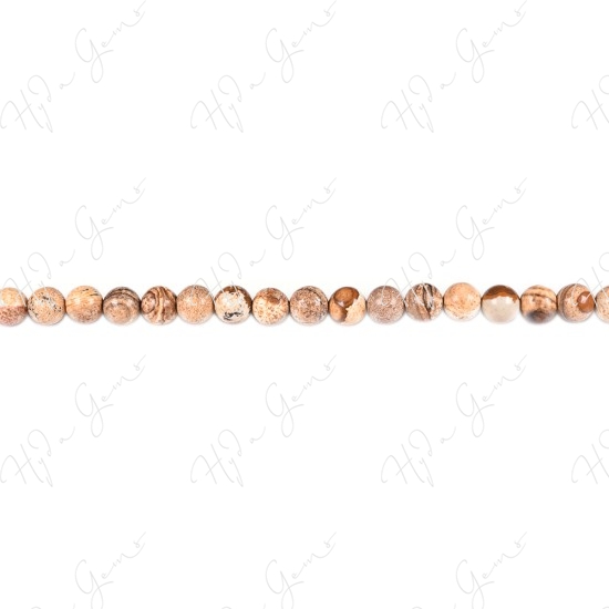 Picture Jasper Round Beads