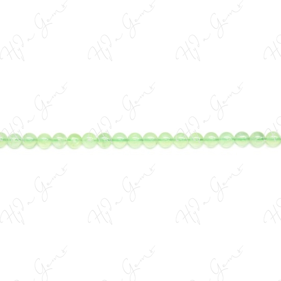 Prehnite Round Beads (A)