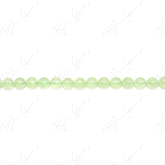 Prehnite Round Beads (A)