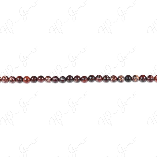 Poppy Jasper Round Beads